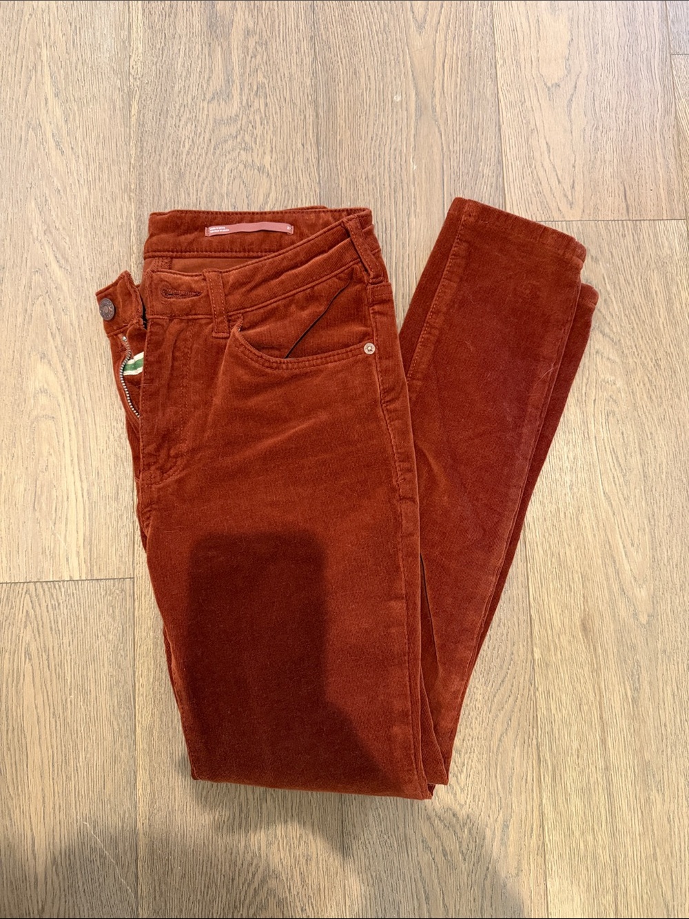 Pilcro Corduroy Pants in Rust
